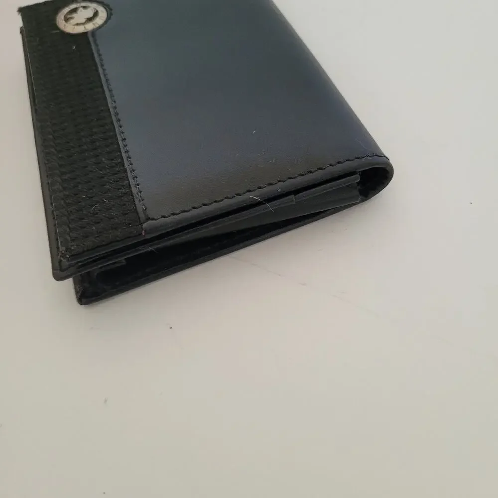 Hunting World Mini Designer Black Wallet Credit Card Holder Small Compact